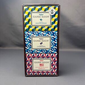 Ridley's Games Room 3-in-1‎ Trivia Set General Knowledge Charades America Quiz